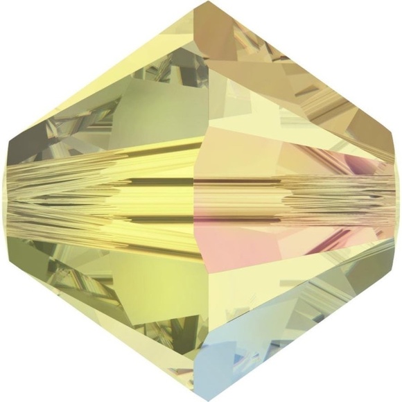 As Low As $2 4mm Jonquil AB Swarovski Crystal Bicone 5301 Beads 20pcs - Picture 1 of 4